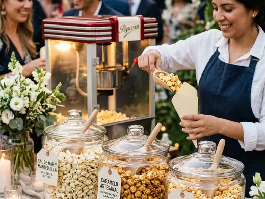 Palomitas gourmet para eventos